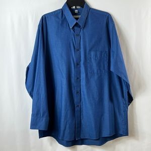 Geoffrey Beene XL Blue Dress Shirt